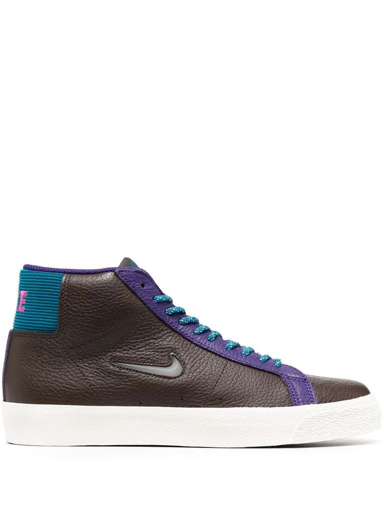 lace-up high-top trainers