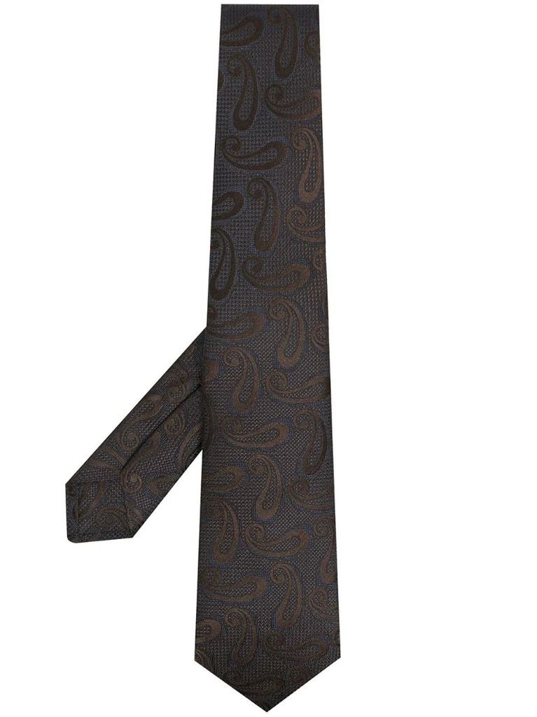 paisley print tie