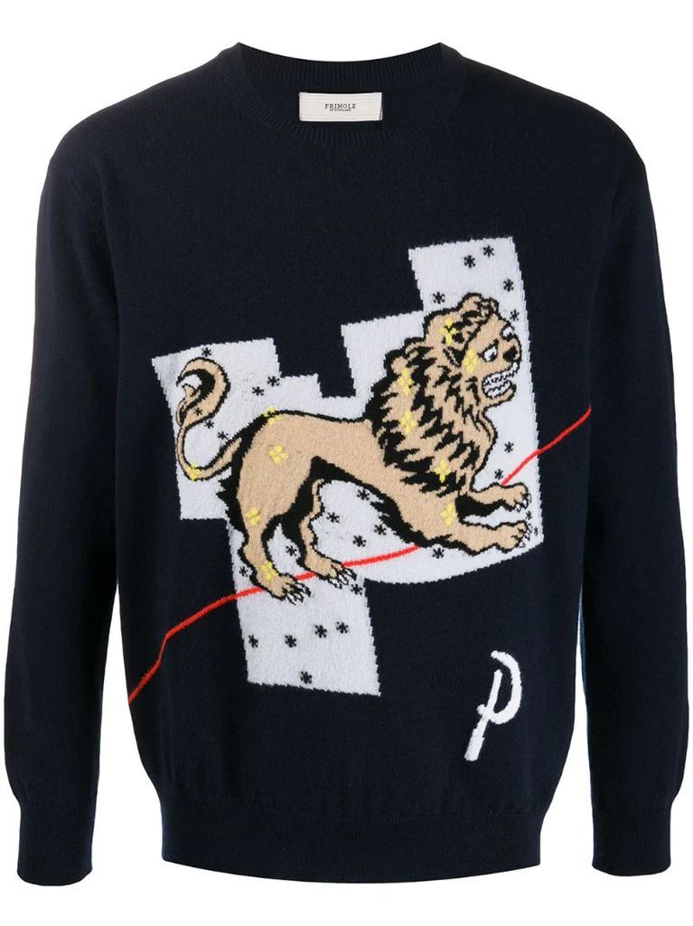 Lion cashmere jumper