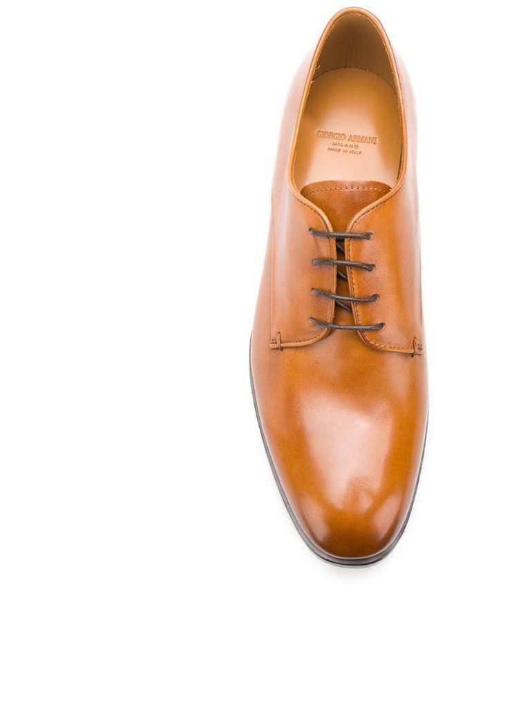 almond toe Derby shoes
