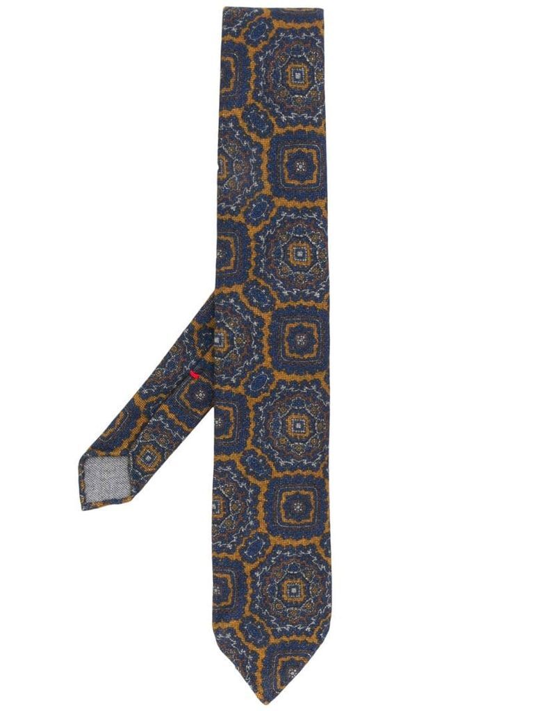 abstract print tie