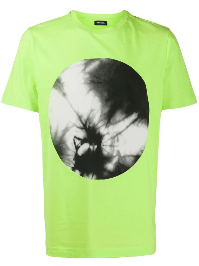 tie-dye circle print T-shirt