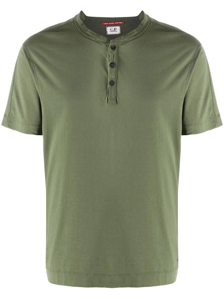button-down short-sleeve T-shirt