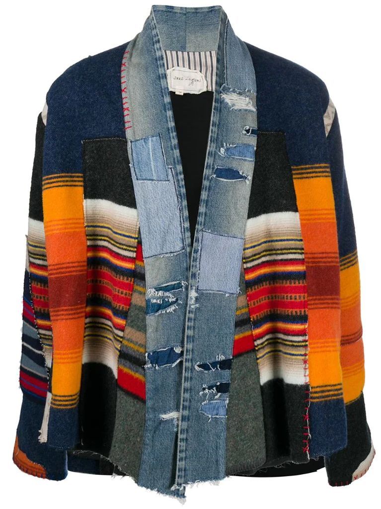 patchwork kimono jacket