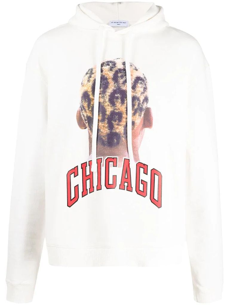 Chicago graphic print hoodie