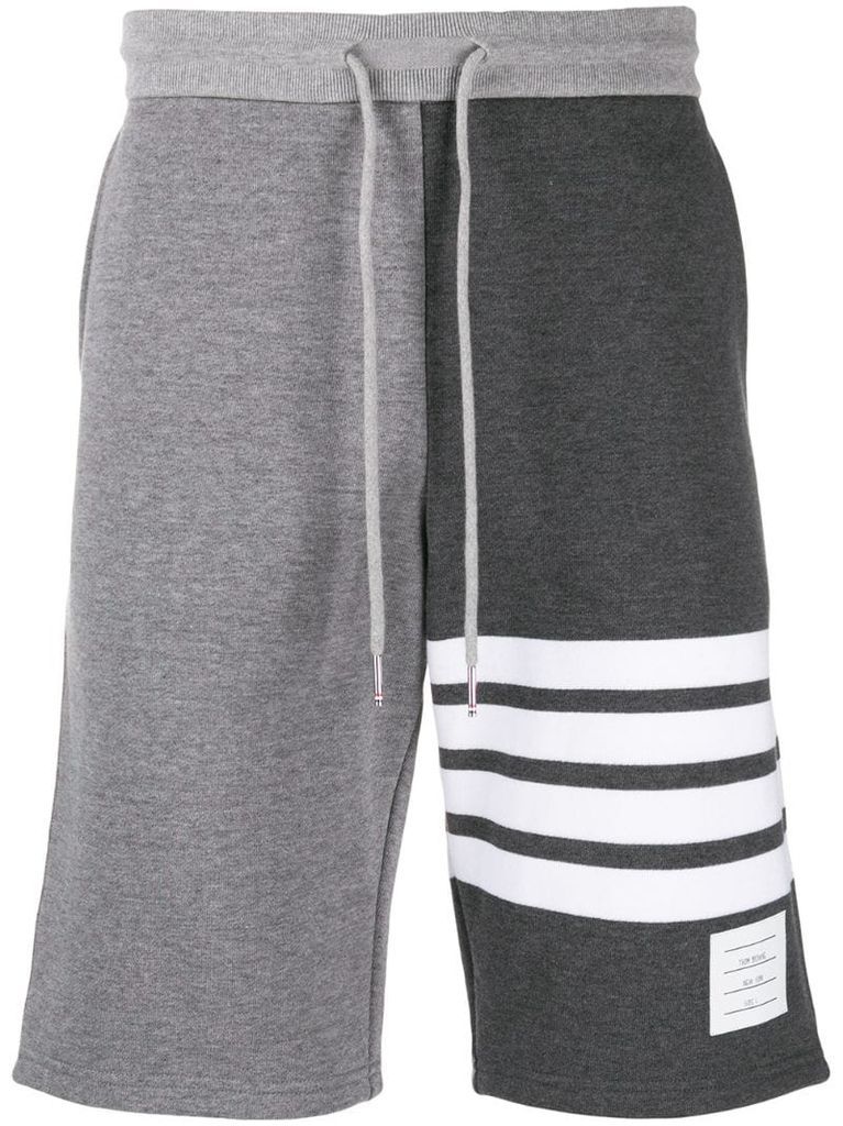 4-Bar stripe tonal track shorts