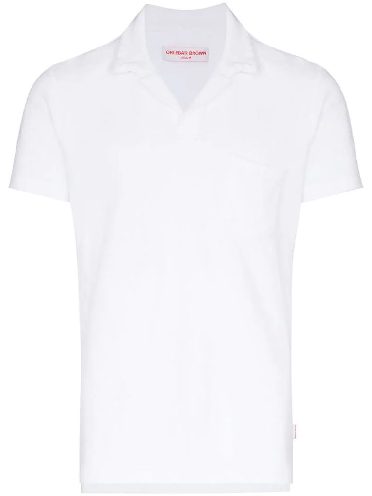 terry towelling polo shirt
