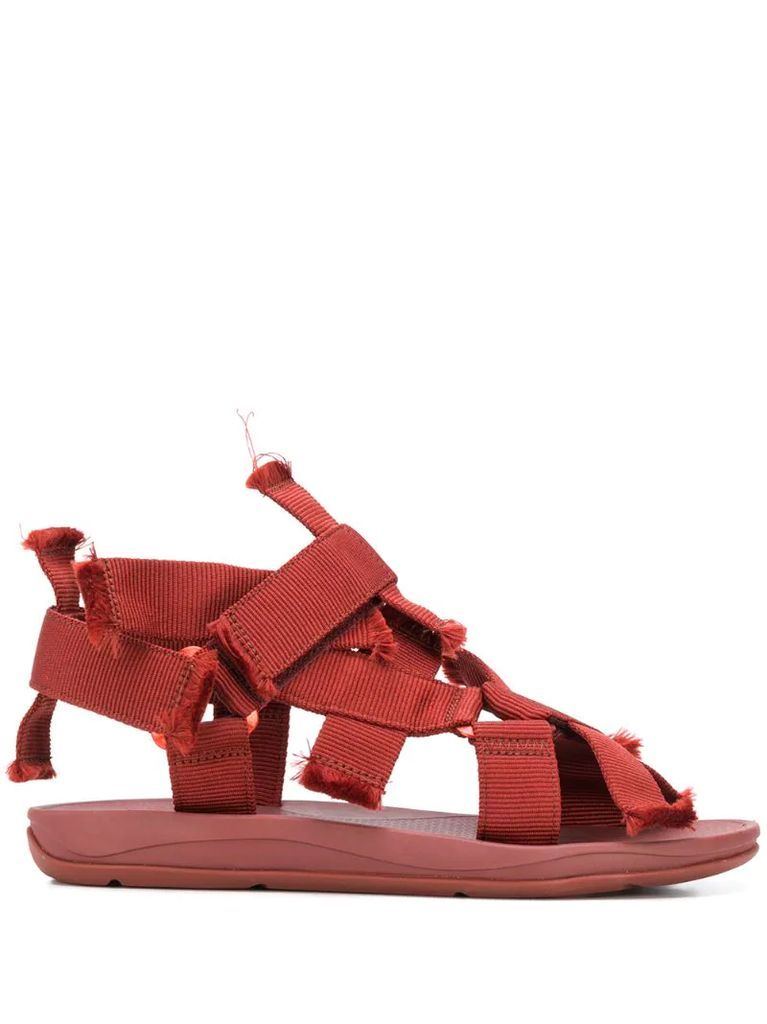abstract strap sandals