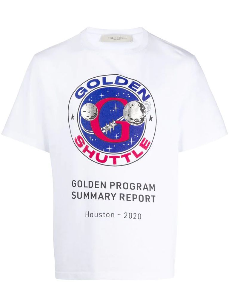 Golden Shuttle print T-shirt