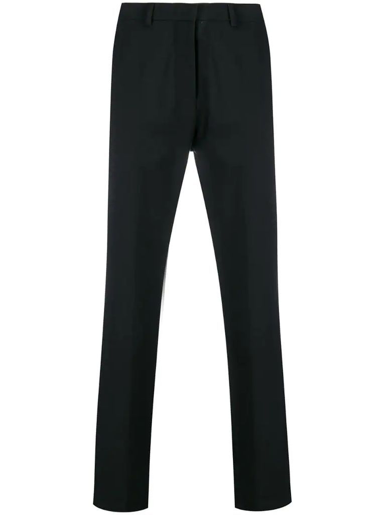 mid rise tailored trousers