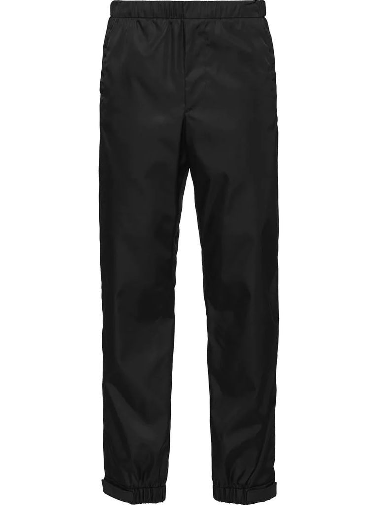 touch strap-ankle track pants