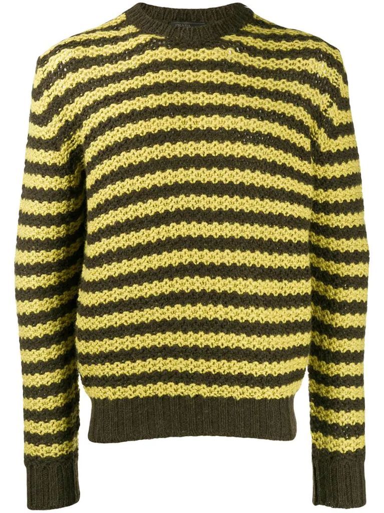 striped knit jumper