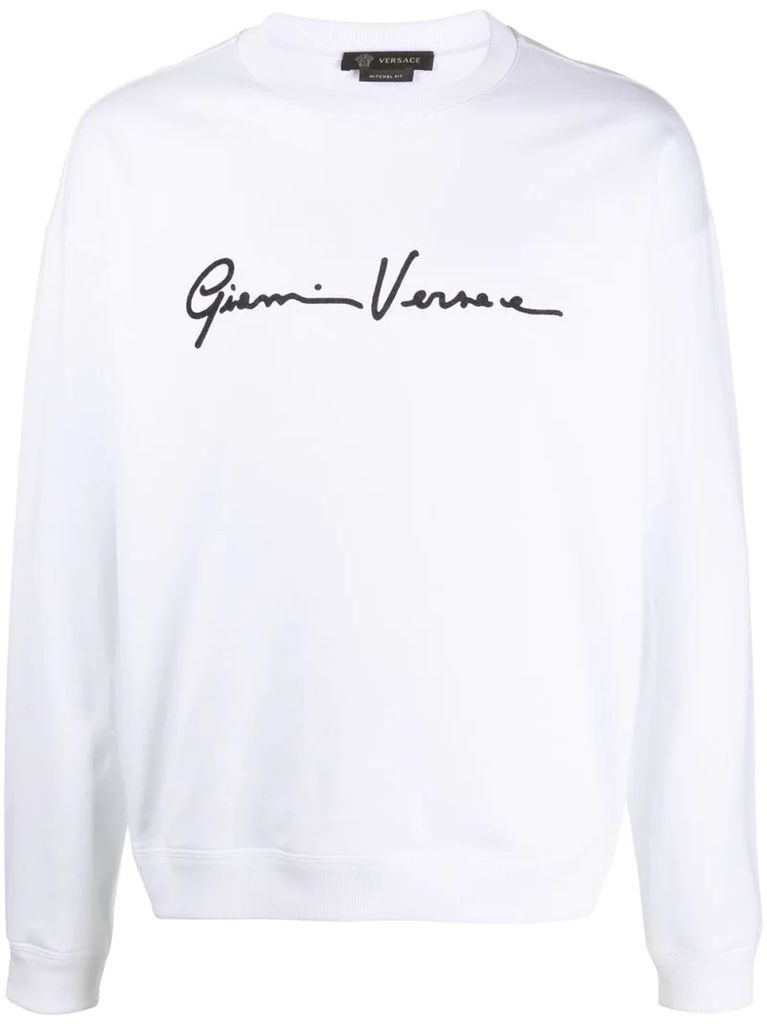 signature print sweatshirt