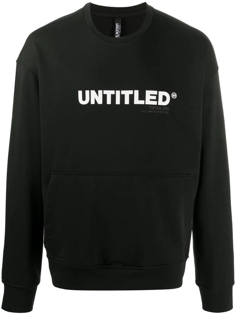 untitled-print sweatshirt
