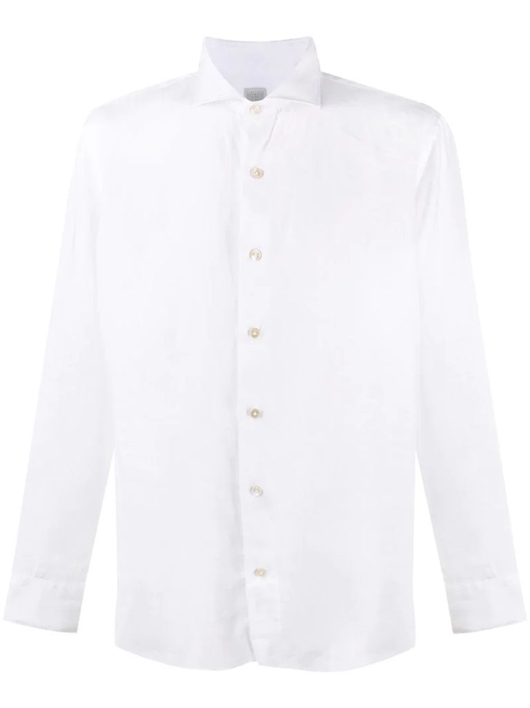 long-sleeve linen shirt