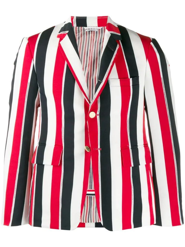 striped blazer jacket
