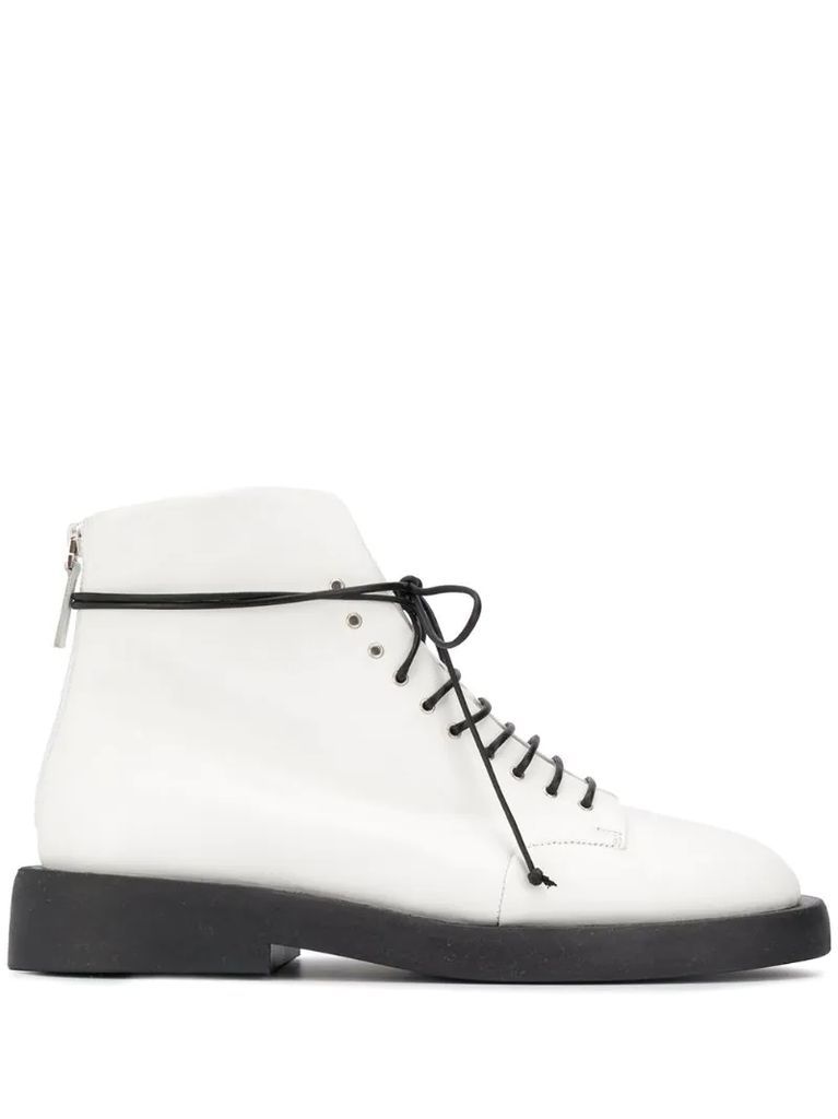 rear-zip ankle boots