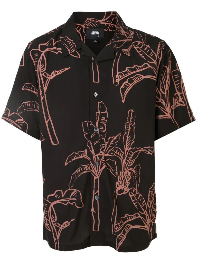 banana tree print shirt