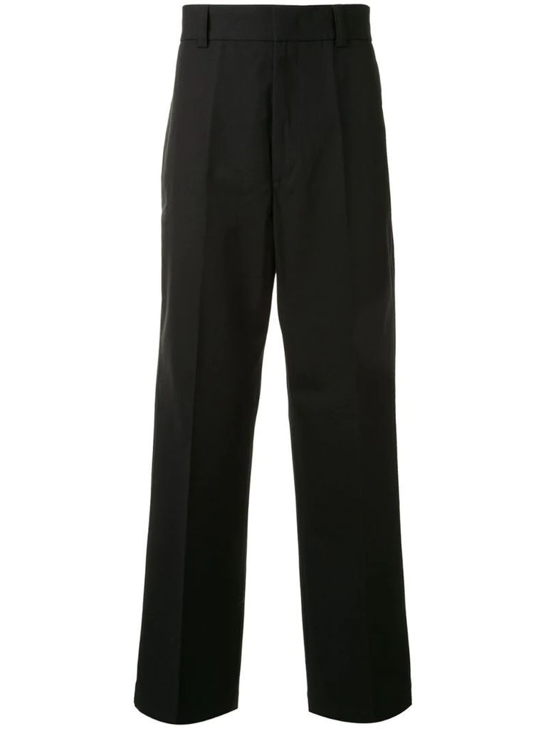 long wide-leg trousers