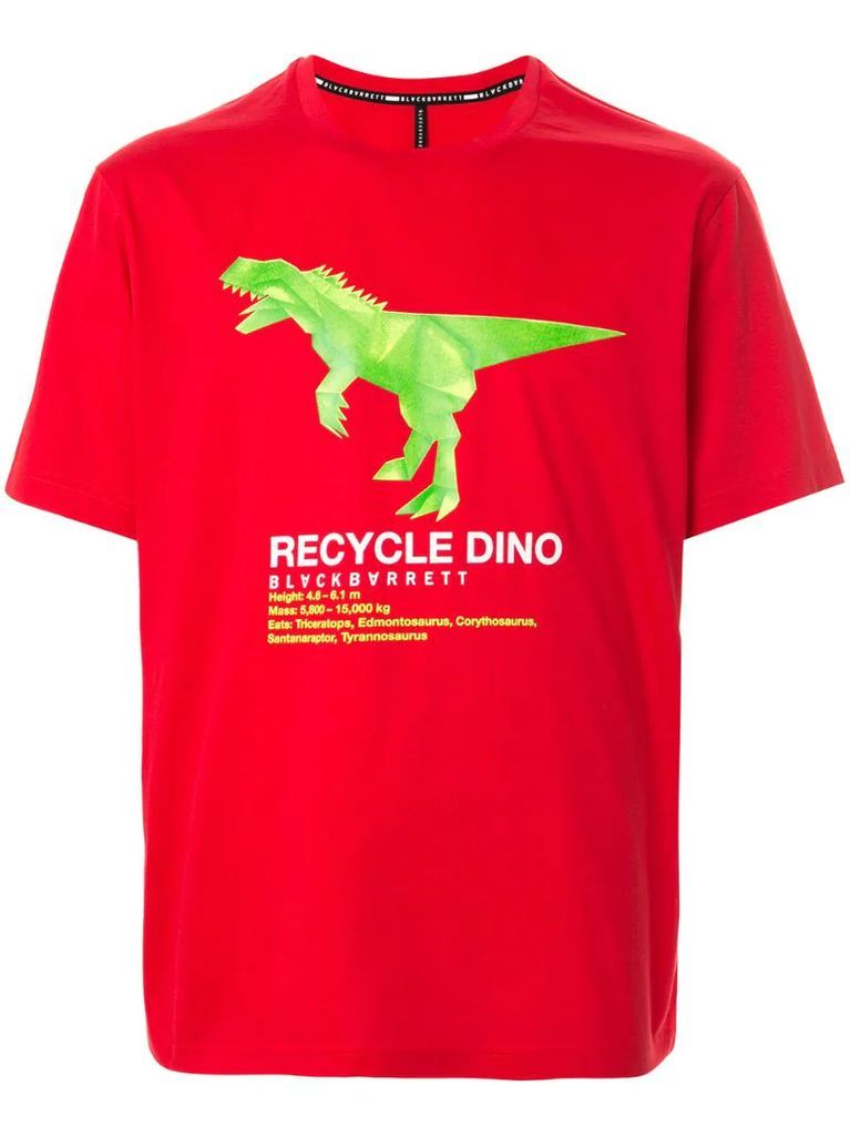 'recycle dino' cotton T-shirt