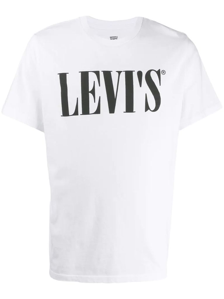 relaxed Serif graphic T-shirt