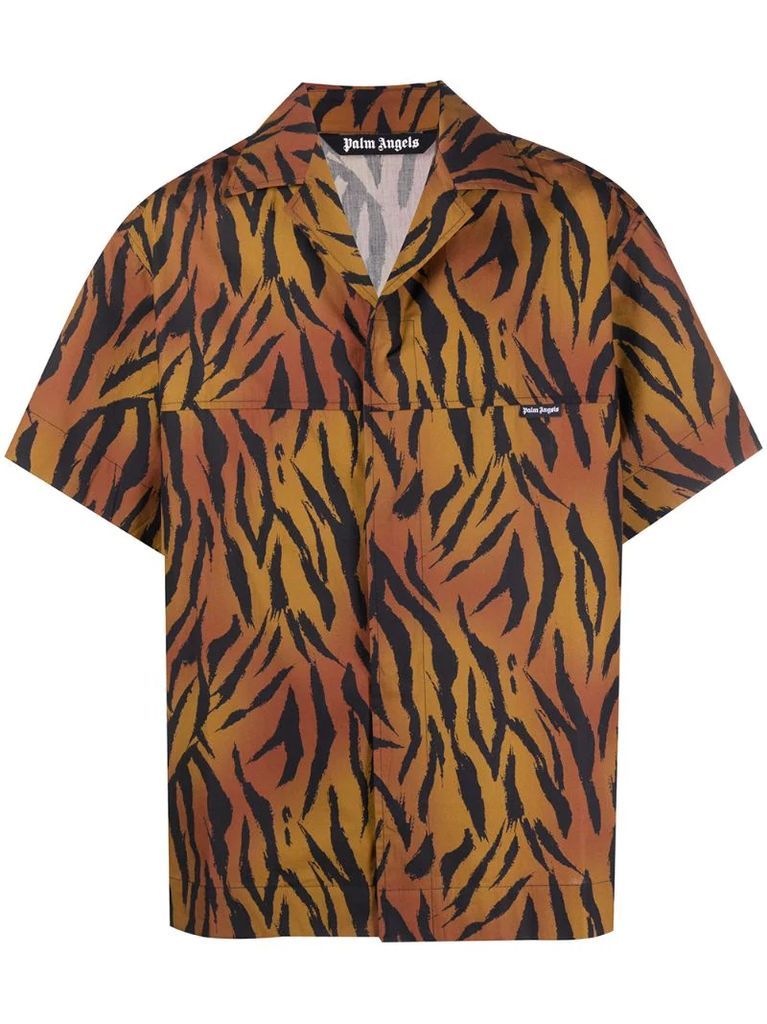 tiger-print shirt