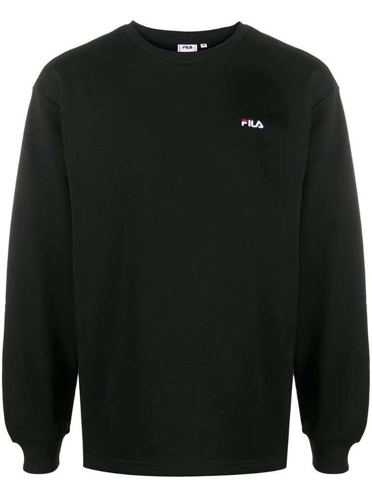 logo-embroidered sweatshirt