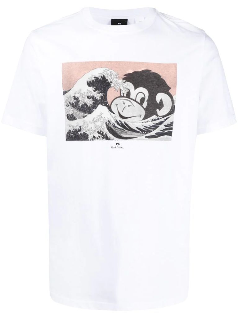 graphic-print organic cotton t-shirt