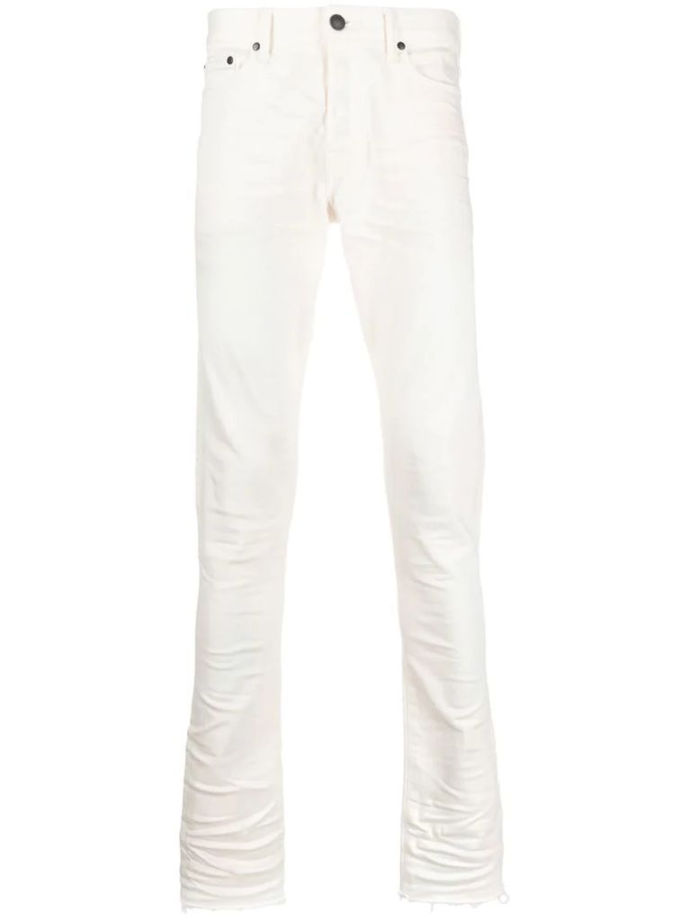 low-rise skinny-fit jeans
