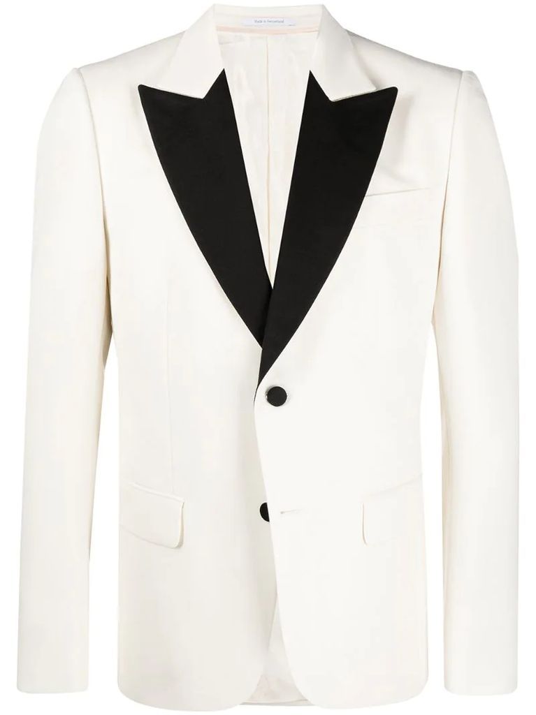 single-breasted tuxedo jacket