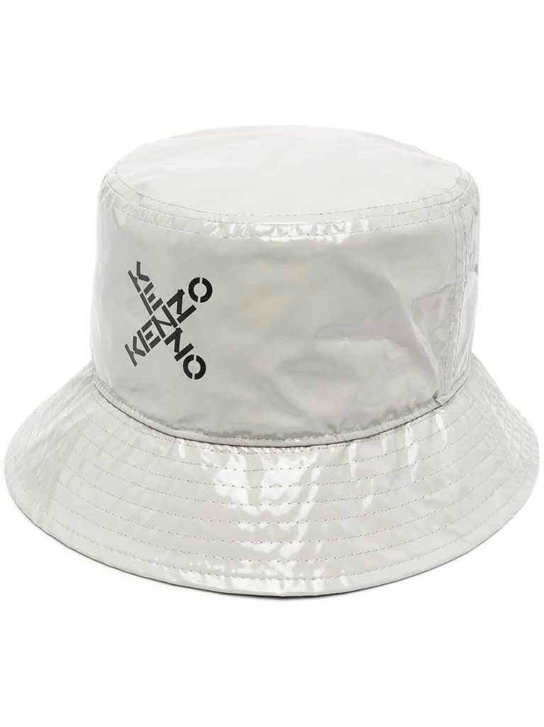 logo cross bucket hat