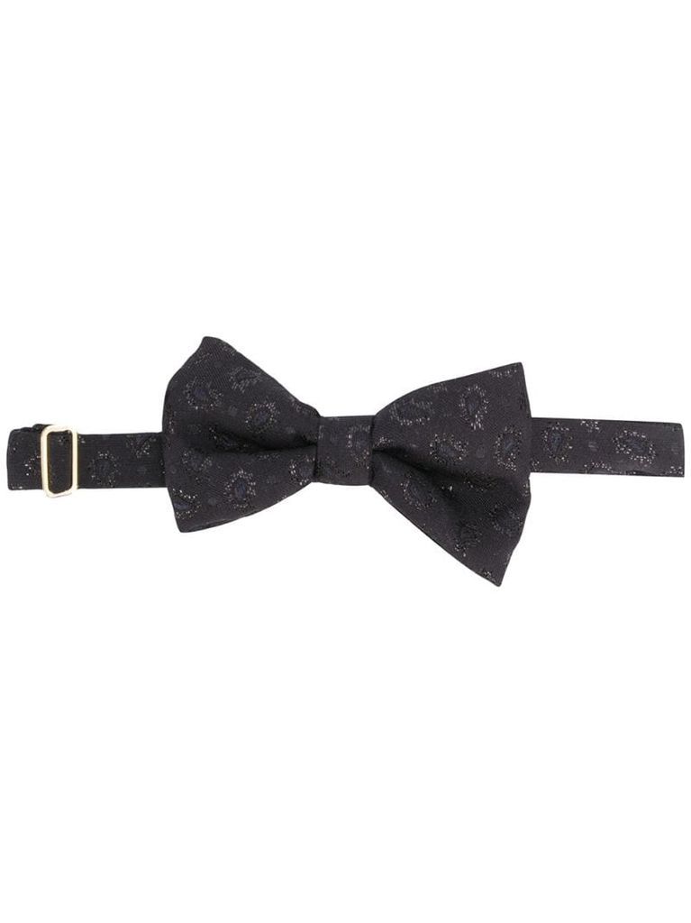 paisley-print bow tie