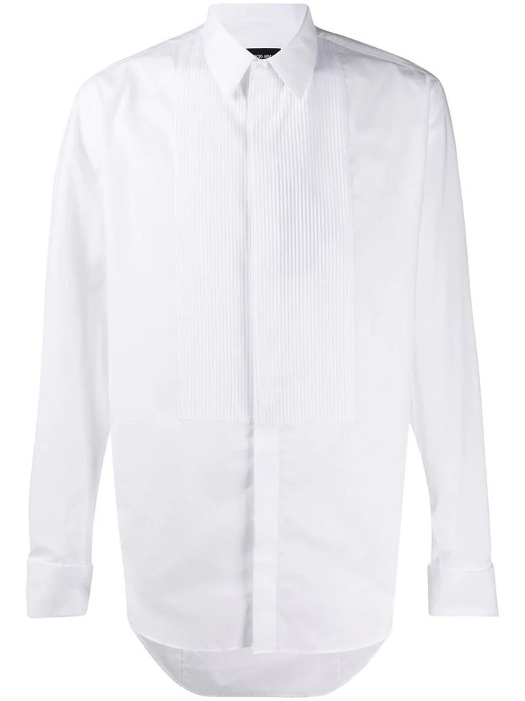 pleated-bib formal shirt