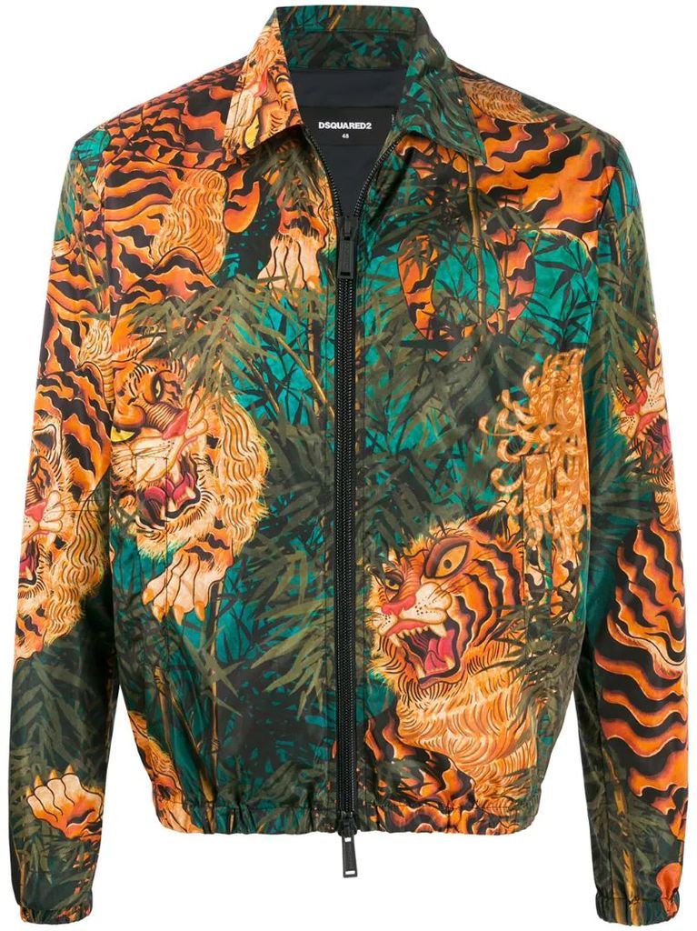 tiger print jacket