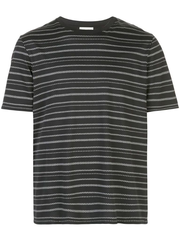 geometric striped T-shirt