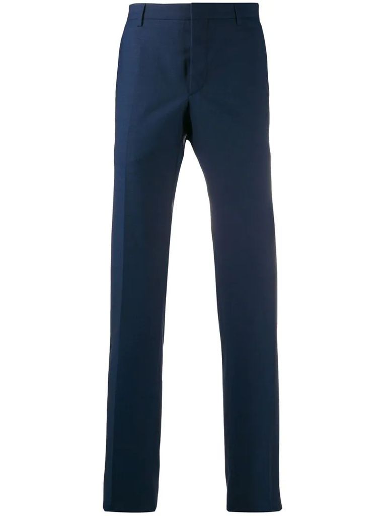 pleated tailored trousers