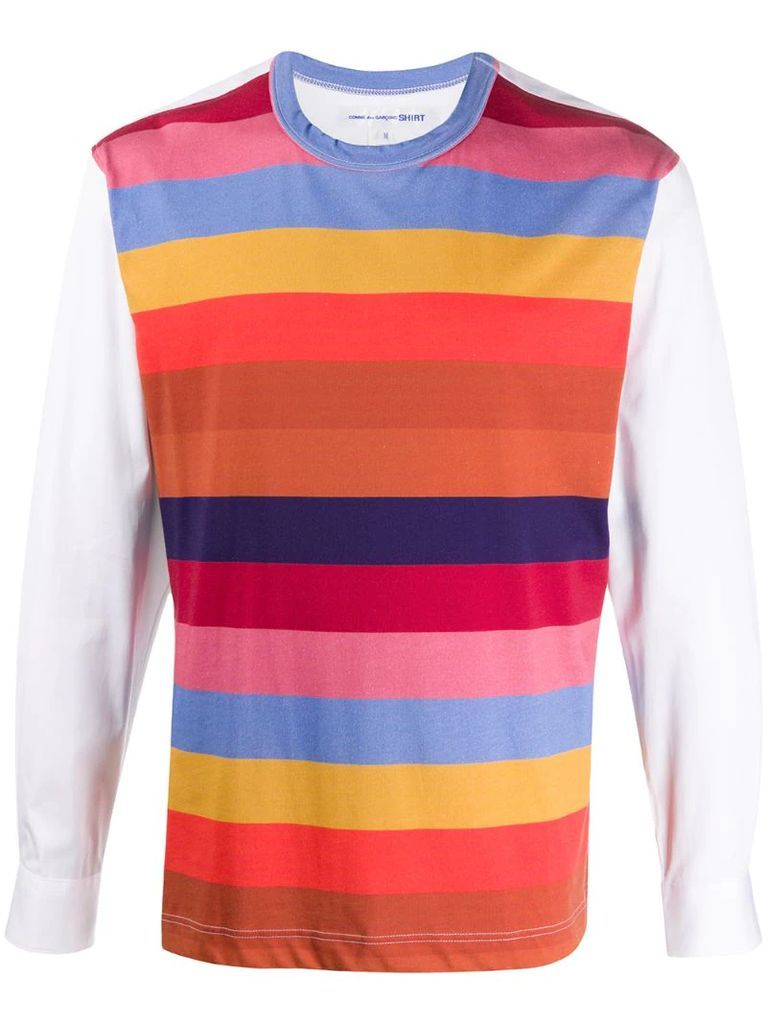 rainbow stripe T-shirt