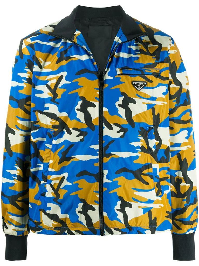 camouflage boxy bomber jacket