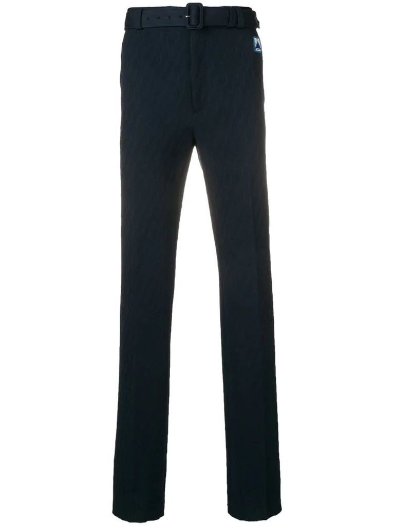 technical jacquard trousers