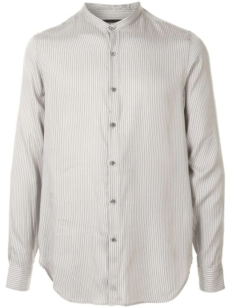 striped round neck shirt