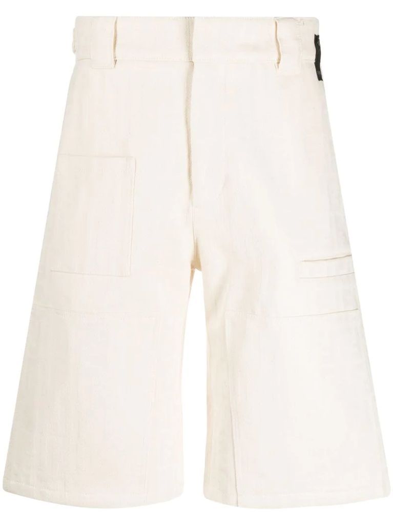 jacquard FF motif bermuda shorts