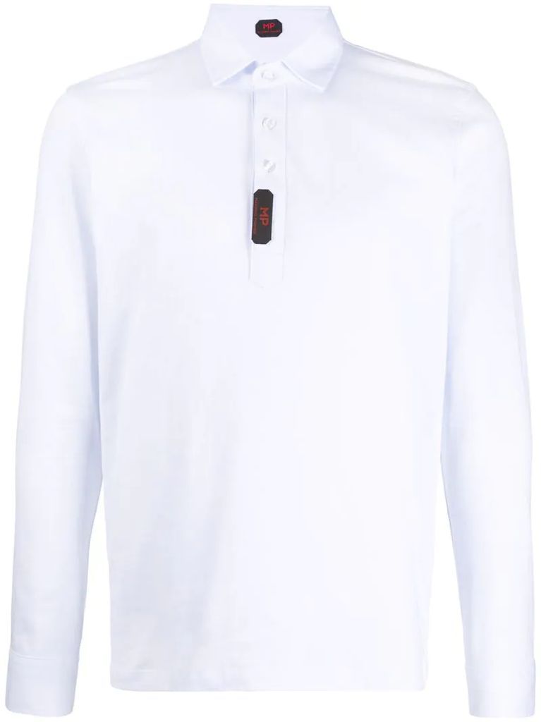 long-sleeve polo shirt