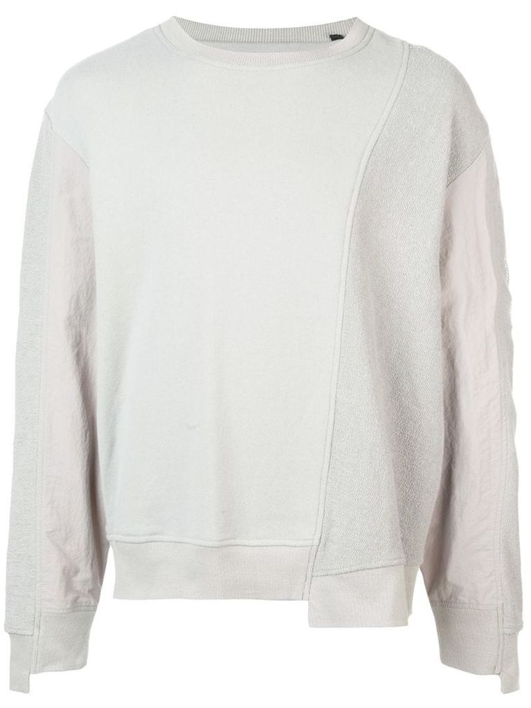 asymmetrical seam sweatshirt