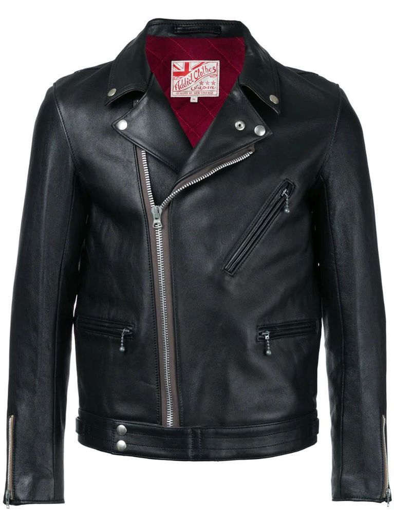 vintage style biker jacket