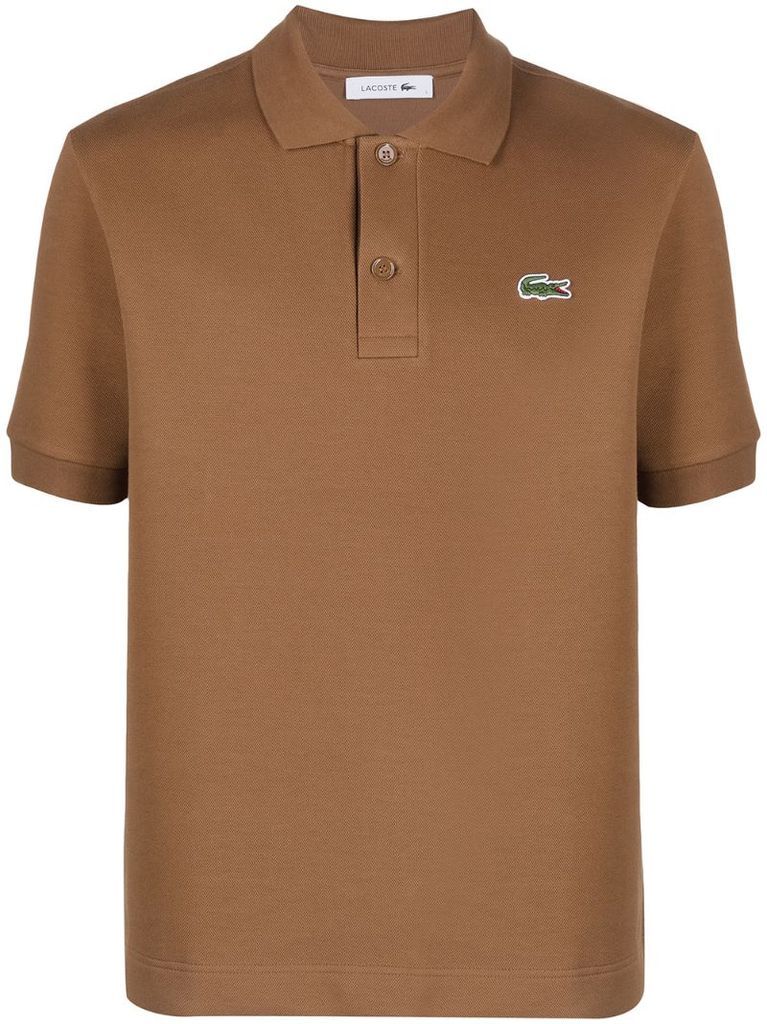 solid stretch polo shirt
