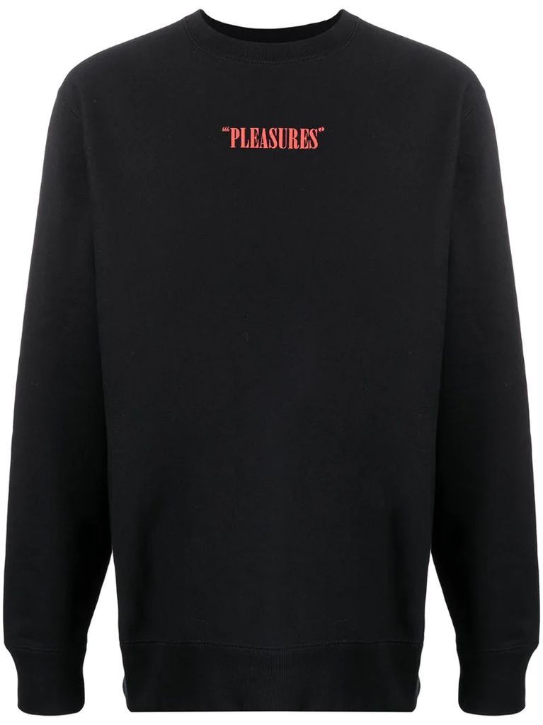 logo print sweater