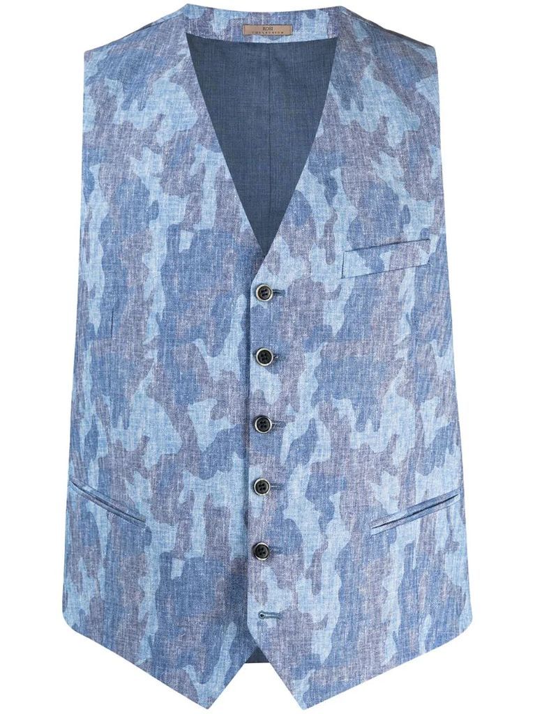 camouflage cotton waistcoat