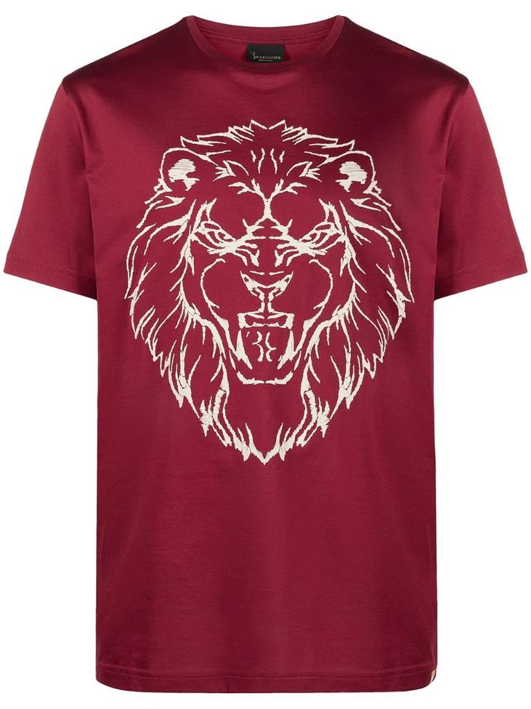 Lion print cotton T-shirt