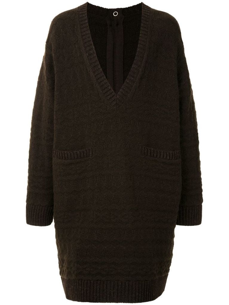 oversized-fit wool jumper