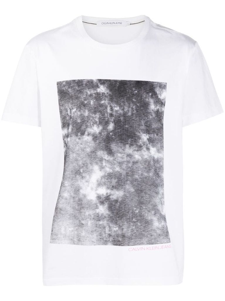 bleached graphic T-shirt